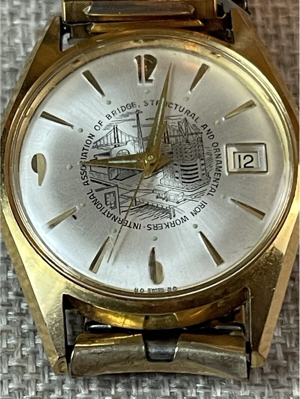 International National Association Bridge Structural-Ornamental Iron Mens Watch